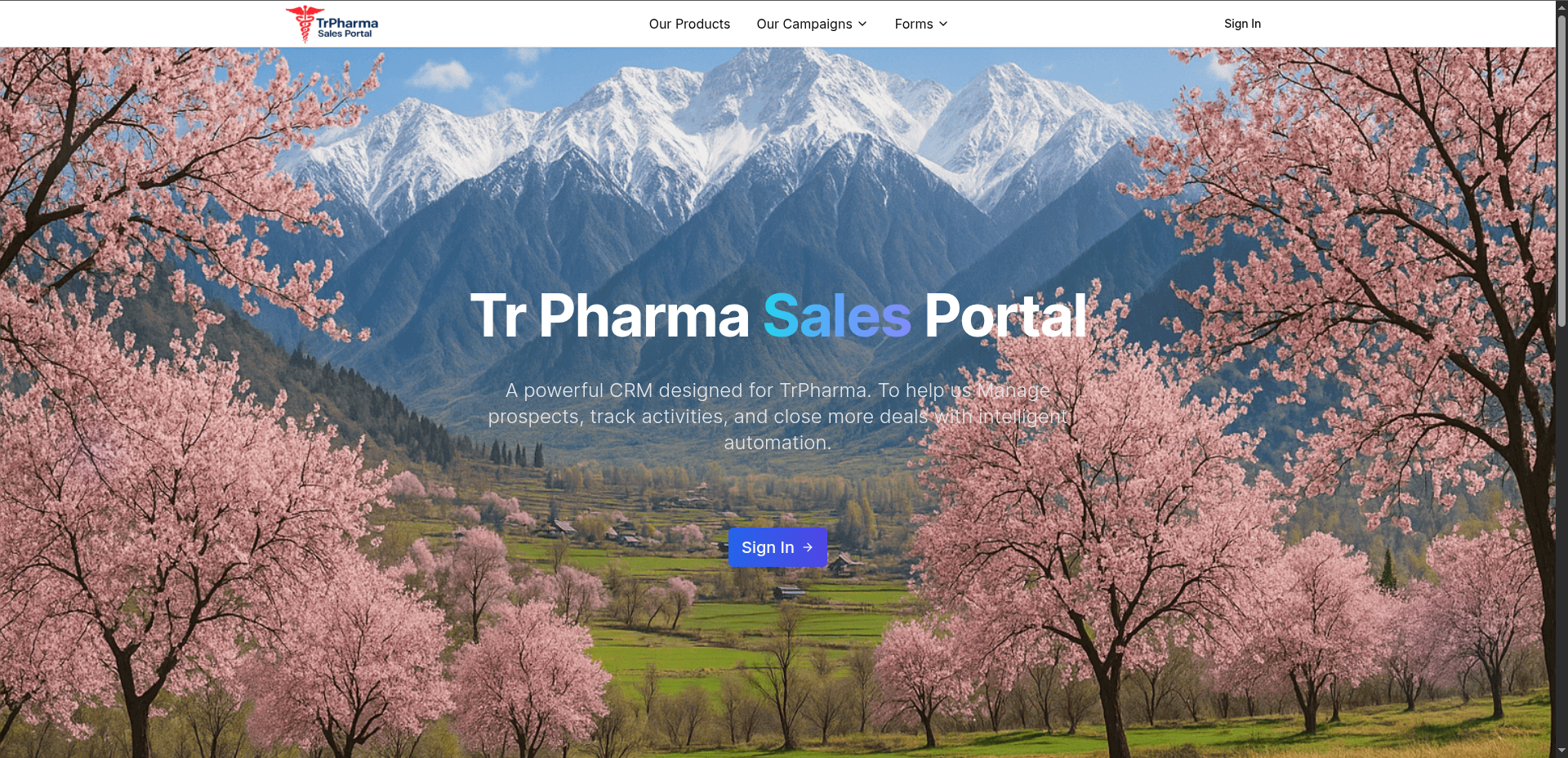 TrPharma Sales Portal